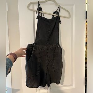 Free People size M linen/cotton gray romper
